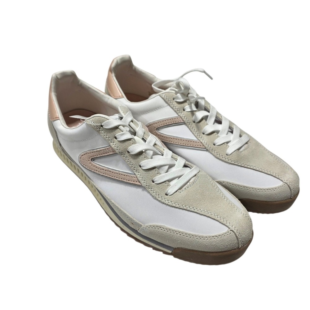 Tretorn Haylee Sneakers Women 11 White Pink Suede Leather Casual Comfort Shoes